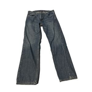 Levis 559 Men Blue Denim Medium Wash Straight Leg Jean Size 33 x 32